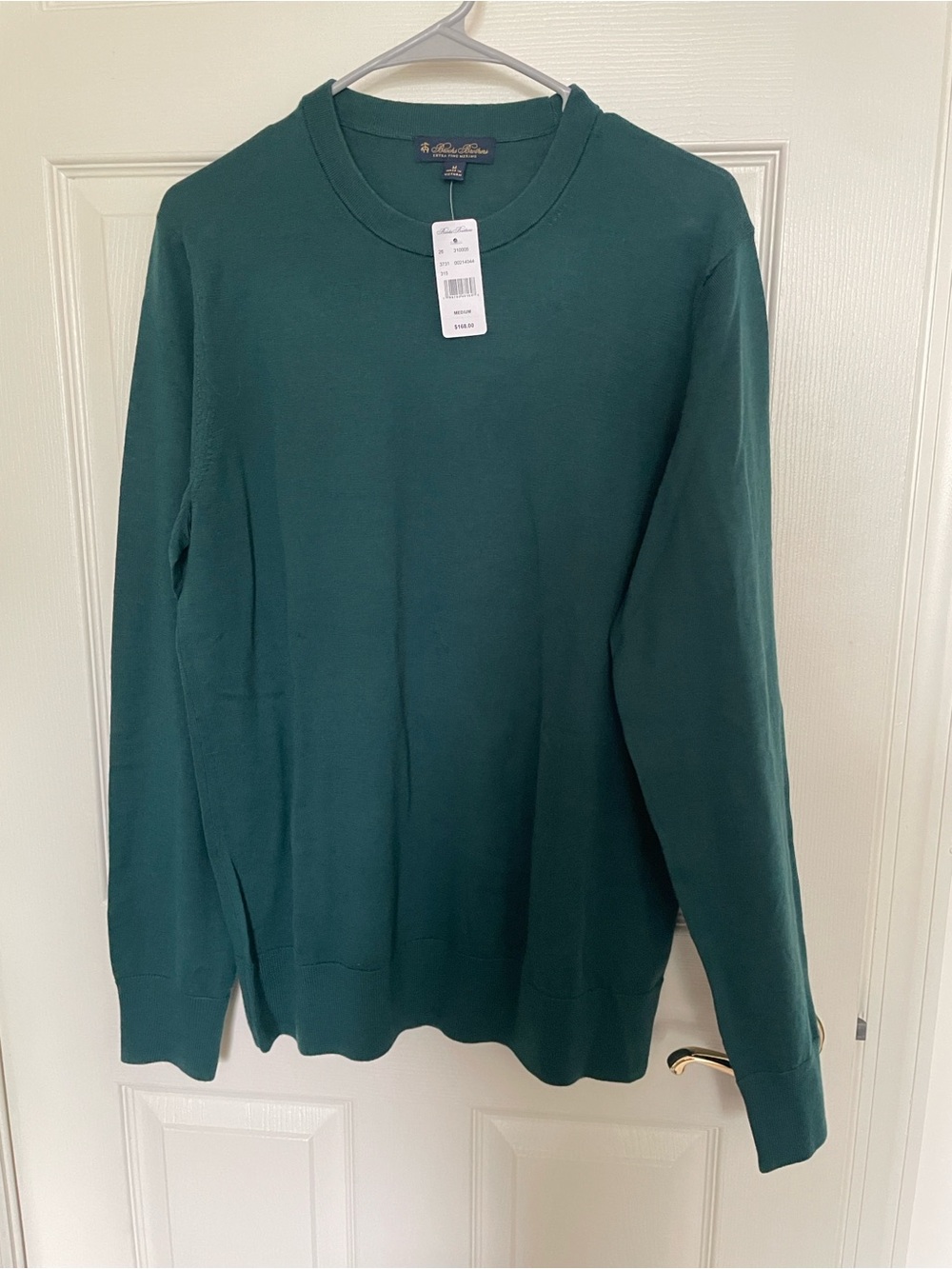 Brooks Brothers Men's Crewneck Sweater in Forest Green